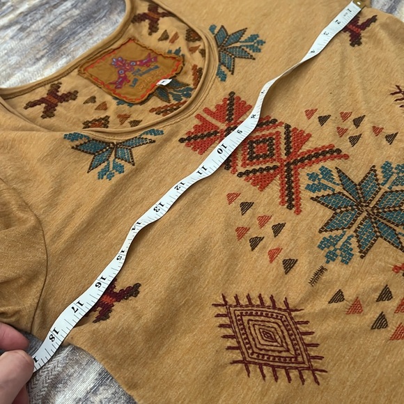 Johnny Was three quarters shirt women’s size medium 100%cotton - Picture 8 of 11